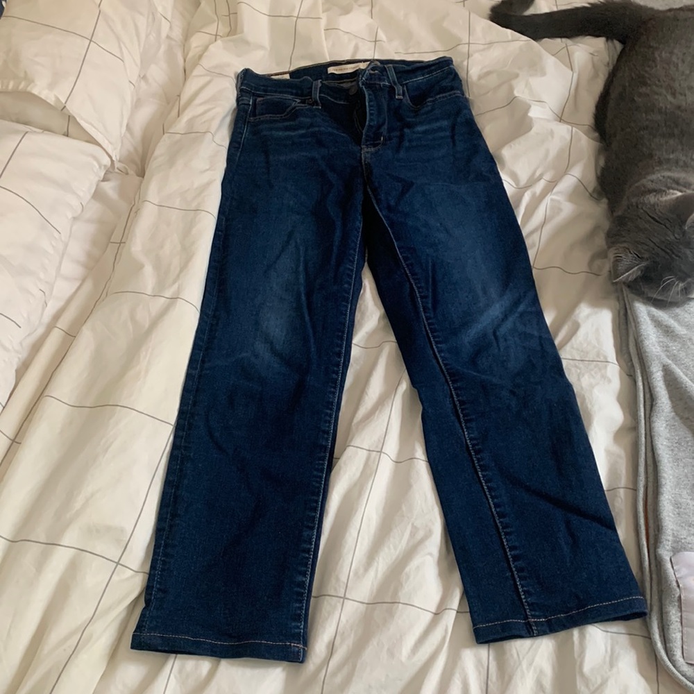 Levi’s high rise straight 724 jeans size 26 (hemmed)